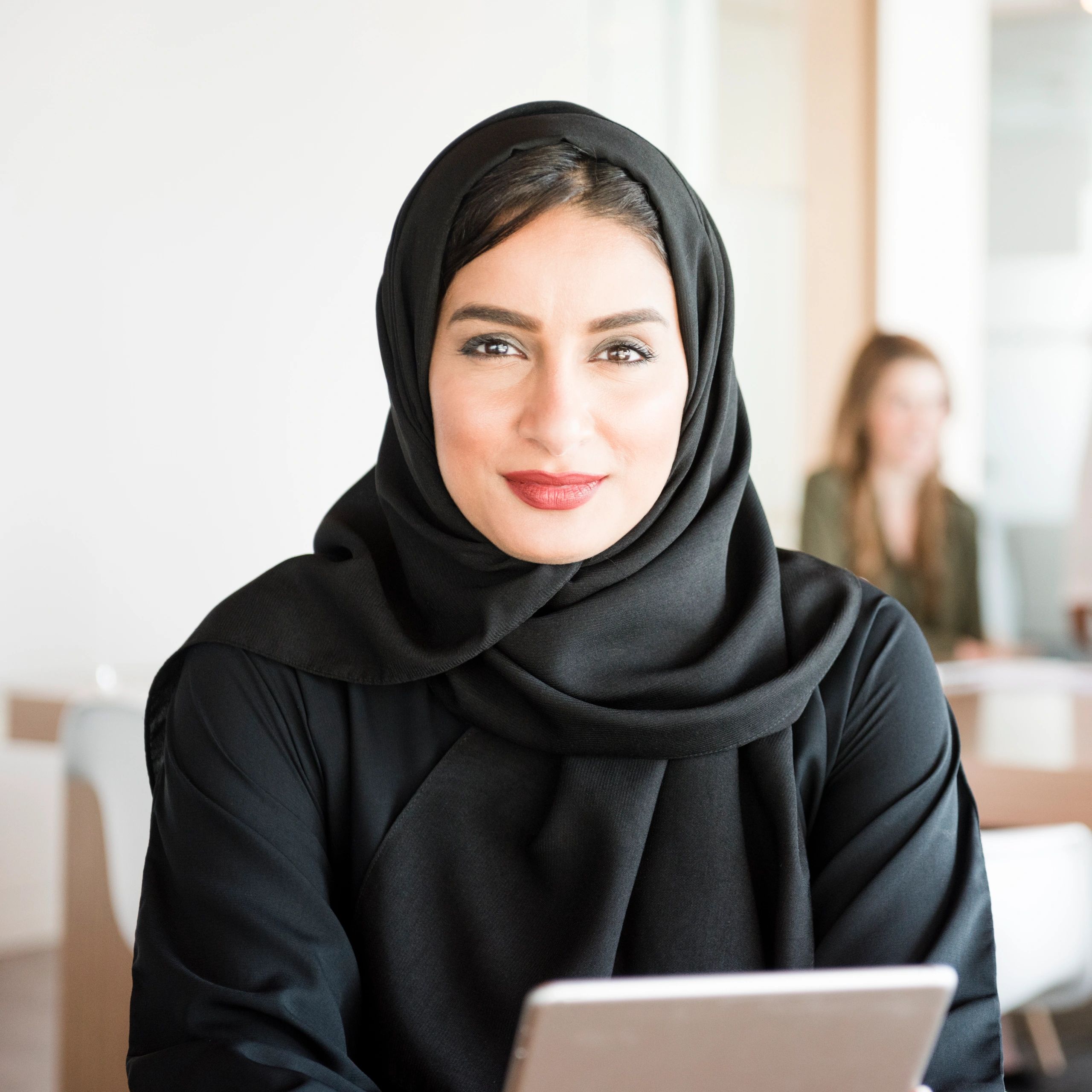 Portrait of a businesswoman client