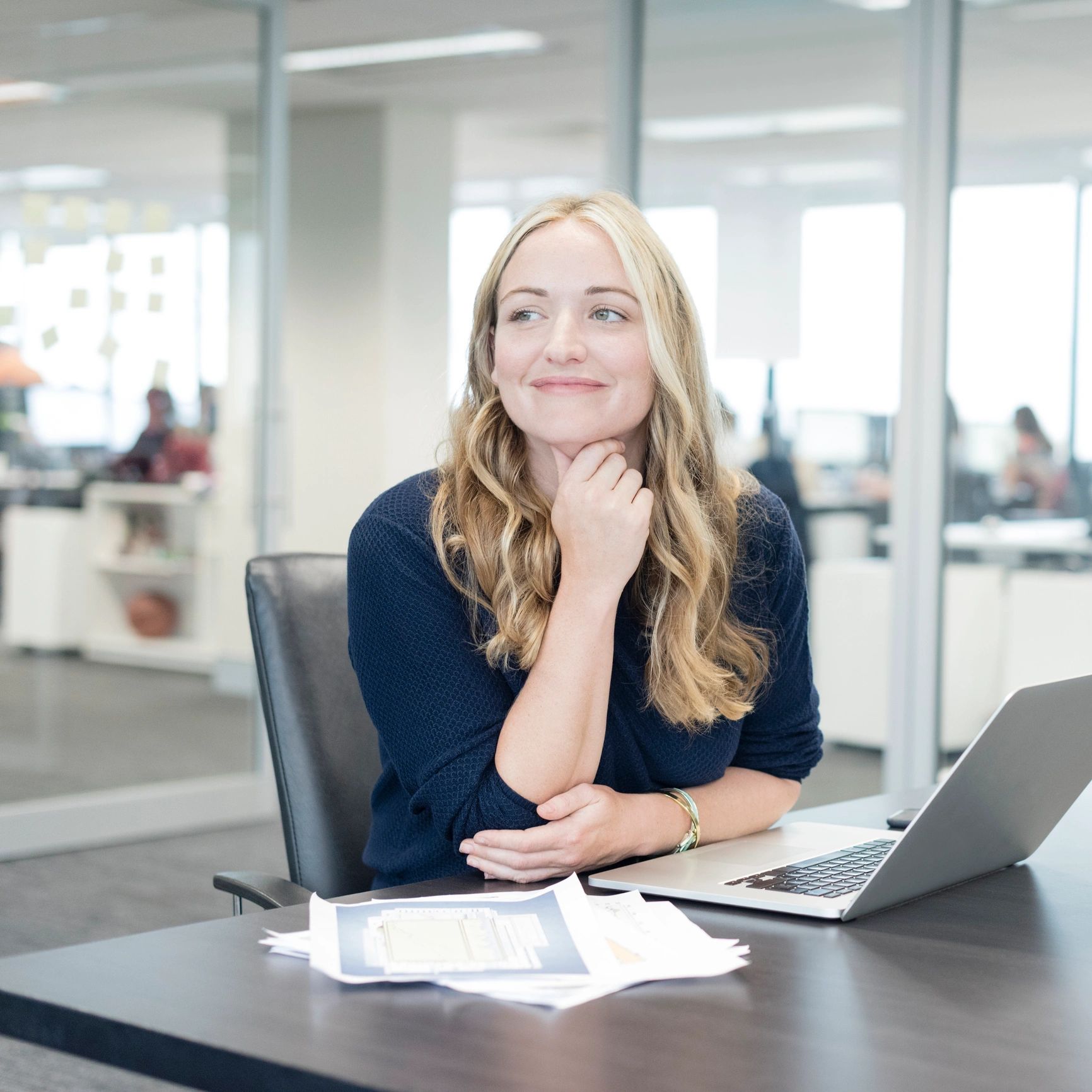 Portrait of a businesswoman client
